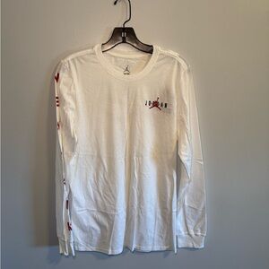 Air Jordan NY Retro White Long Sleeve Men's Tee